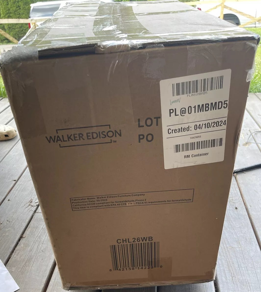 Walker Edison Industrial Faux Leather Counter Stool Set of 2 Whiskey Brown