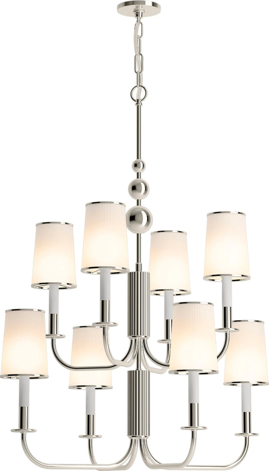 Kohler Lighting Tresdoux 8 Light 24" Wide Chandelier in Polished Nickel