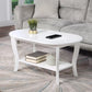 American Heritage Oval Coffee Table with Shelf - Breighton Home