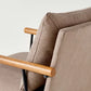 Cushioned Metal & Wood Accent Arm Chair Gray/black - Hearth & Hand With Magnolia