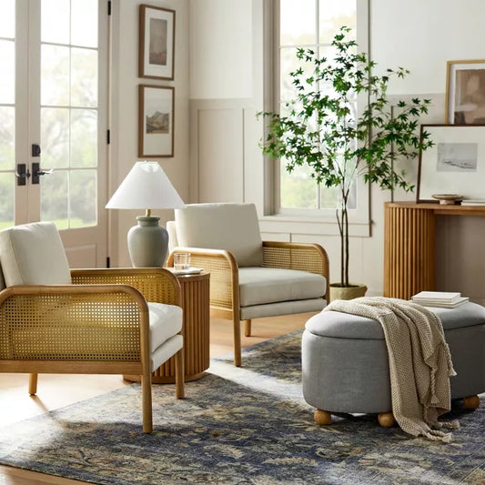 Cane Accent Chair, Cream - Threshold designed with Studio McGee
