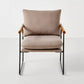 Cushioned Metal & Wood Accent Arm Chair Gray/black - Hearth & Hand With Magnolia