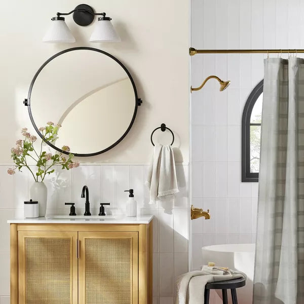 OPEN BOX SALE! 30" Round Bathroom Vanity Pivot Mirror - Hearth & Hand™ with Magnolia